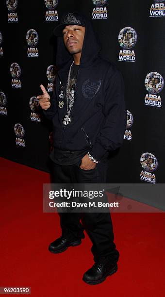 Sisqo and other celebrities attended the ABBA World exhibition which opened on January 26, 2010 at Earls Court, London, UK