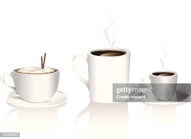 coffee - steaming mug stock illustrations