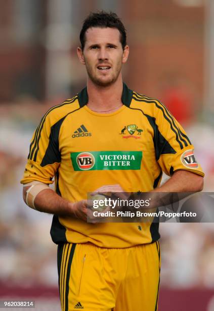 Shaun Tait of Australia prepares to bowl during the 3rd NatWest Series One Day International between England and Australia at Old Trafford,...