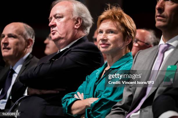 Member of the board, Laurence Parisot, attends the French banking group BNP Paribas general shareholders meeting on May 24, 2018 in Paris, France....