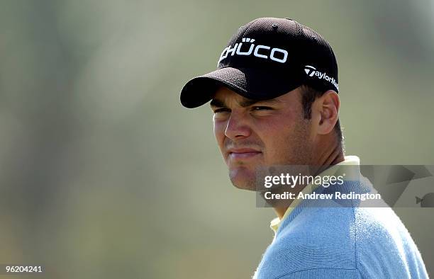 Martin Kaymer of Germany waits to play on the tenth hole during the Pro Am prior to the start of the Commercialbank Qatar Masters at Doha Golf Club...