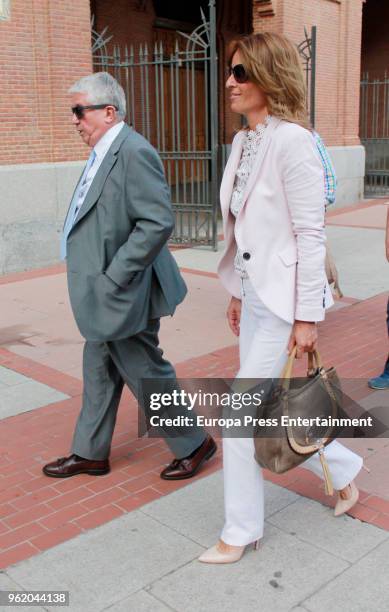 Arturo Fernandez and Monica Martin Luque attend San Isidro Fair at Las Ventas Bullring on May 23, 2018 in Madrid, Spain.