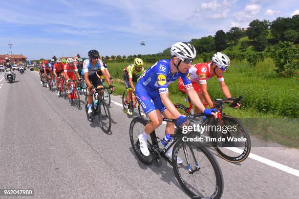 Michael Morkov of Denmark and Team Quick-Step Floors / Davide Ballerini of Italy and Team Androni Giocattoli-Sidermec / Ruben Plaza Molina of Spain...