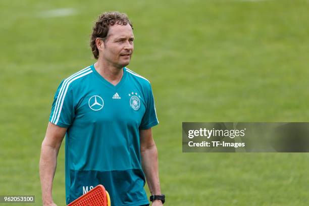 Assistant coach Marcus Sorg of Germany looks on during the Southern Tyrol Training Camp day two on May 24, 2018 in Bolzano, Italy.