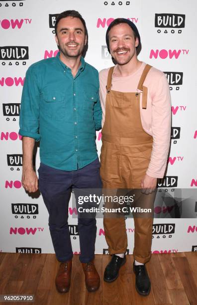 Will Young and Chris Sweeney attend a BUILD In London panel discussion on May 24, 2018 in London, England.