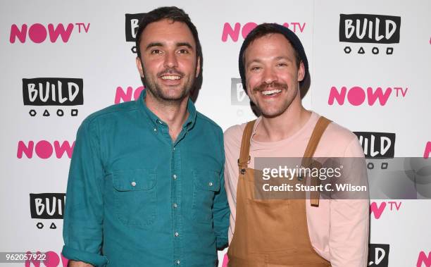 Will Young and Chris Sweeney attend a BUILD In London panel discussion on May 24, 2018 in London, England.
