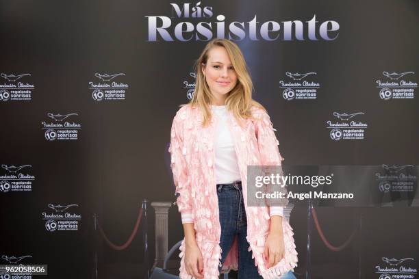 Esmeralda Moya attends 'La Butaca Mas Resistente' charity auction on May 24, 2018 in Madrid, Spain.