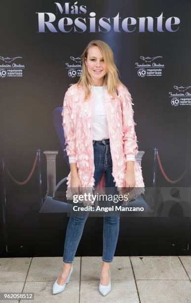 Esmeralda Moya attends 'La Butaca Mas Resistente' charity auction on May 24, 2018 in Madrid, Spain.