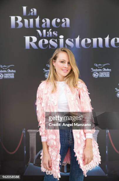 Esmeralda Moya attends 'La Butaca Mas Resistente' charity auction on May 24, 2018 in Madrid, Spain.