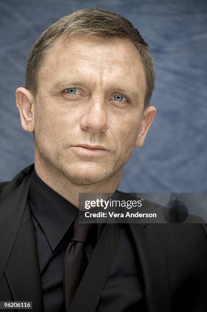 Actor Daniel Craig poses at a portrait session in Los Angeles, CA.