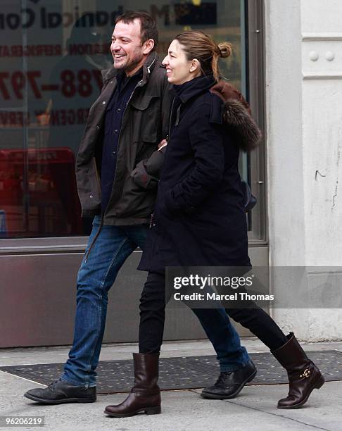 Sofia Coppola is seen on the streets of Manhattan on January 26, 2010 in New York City.