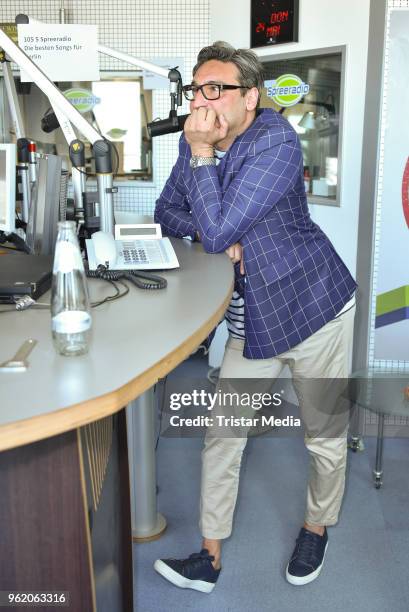 Mousse T. Visits the Spree Radio on May 24, 2018 in Berlin, Germany.