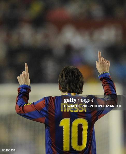 Barcelona's Argentinian forward Lionel M Barcelona's Argentinian forward Lionel M