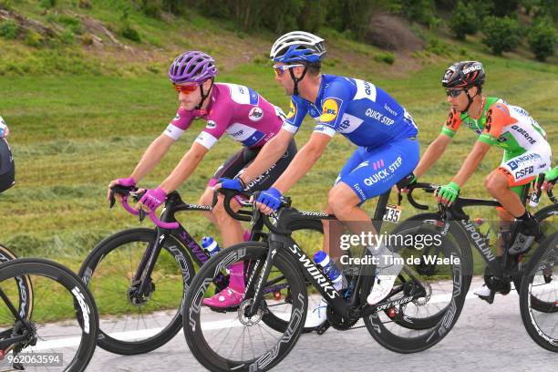 Elia Viviani of Italy and Team Quick-Step Floors Purple Points Jersey / Fabio Sabatini of Italy and Team Quick-Step Floors / during the 101st Tour of...