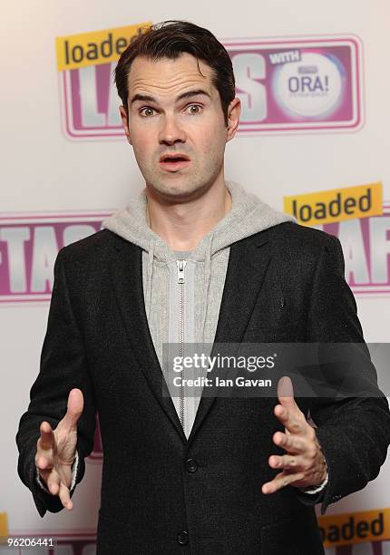Jimmy Carr attends the Loaded LAFTA's at the Cuckoo Club on January 27, 2010 in London, England.