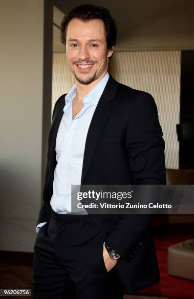 Actor Stefano Accorsi attends "Baciami Ancora": Milan Photocall at Terrazza Martini on January 27, 2010 in Milan, Italy.