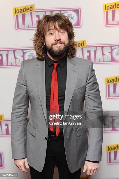 Justin Lee Collins attends the Loaded LAFTA's at the Cuckoo Club on January 27, 2010 in London, England.