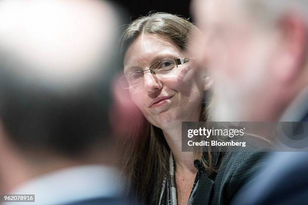 Sarah John, incoming chief cashier at the Bank of England , attends the Bank of England's Markets Forum at Bloomberg's European headquarters in...