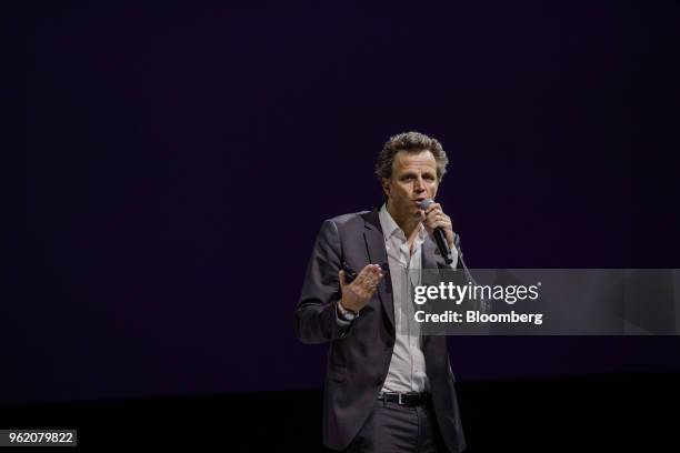 Arthur Sadoun, chief executive officer of Publicis Groupe SA, speaks during the Viva Technology conference in Paris, France, on Thursday, May 24,...