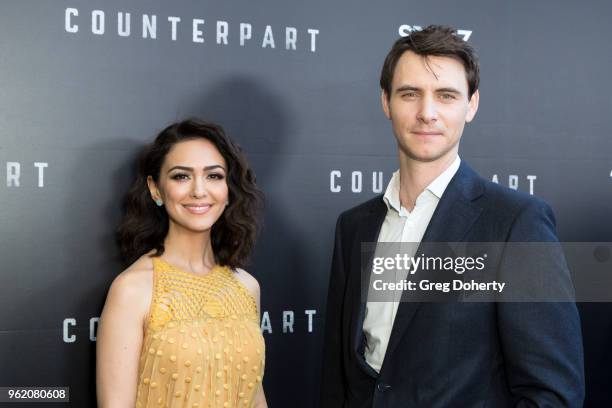 Actors Nazanin Boniadi and Harry Lloyd attend the For Your Consideration Event For Starz's "Counterpart" And "Howards End" at LACMA on May 23, 2018...