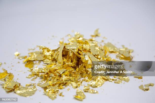 gold foil - gold leaf stock pictures, royalty-free photos & images