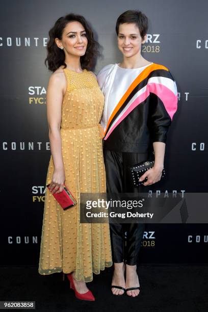Actresses Nazanin Boniadi and Sara Serraiocco attend the For Your Consideration Event For Starz's "Counterpart" And "Howards End" at LACMA on May 23,...