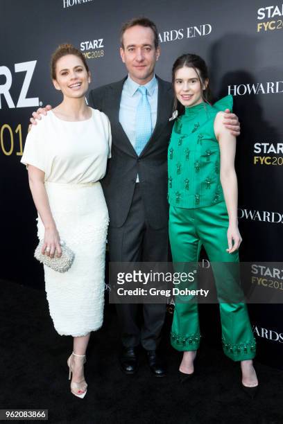Actors Hayley Atwell, Matthew Macfadyen and Philippa Coulthard attend the For Your Consideration Event For Starz's "Counterpart" And "Howards End" at...