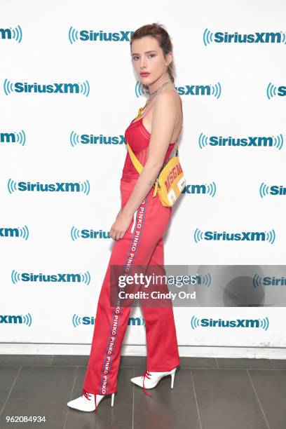 Bella Thorne visits the SiriusXM Studios on May 24, 2018 in New York City.