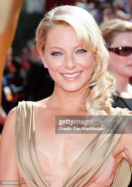 Actress Anastasia Griffith arrives at the 61st Primetime Emmy Awards held at the Nokia Theatre on September 20, 2009 in Los Angeles, California.