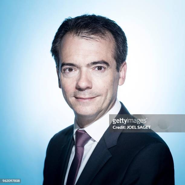 Of PMU , a French betting company, Cyril Linette poses during a photo session in Vivatech in Paris on May 24, 2018.