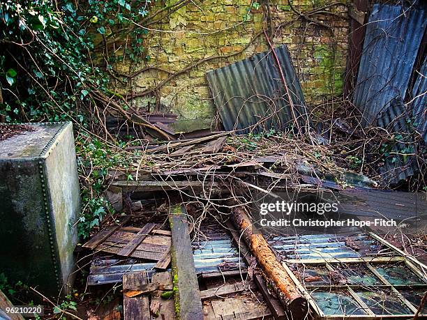 remains of an outbuilding - christopher hope-fitch stock pictures, royalty-free photos & images