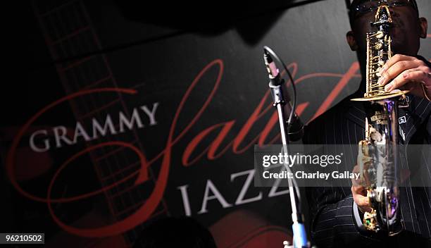 General view is seen at the GRAMMY Salute To Jazz at The GRAMMY Museum on January 26, 2010 in Los Angeles, California.