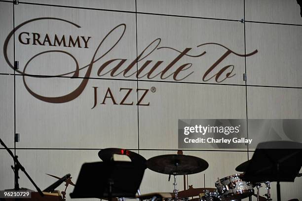 General view is seen at the GRAMMY Salute To Jazz at The GRAMMY Museum on January 26, 2010 in Los Angeles, California.