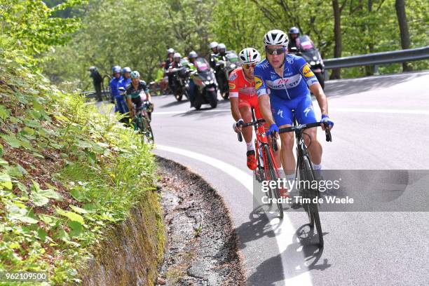 Maximilian Schachmann of Germany and Team Quick-Step Floors / Mattia Cattaneo of Italy and Team Androni Giocattoli-Sidermec / during the 101st Tour...