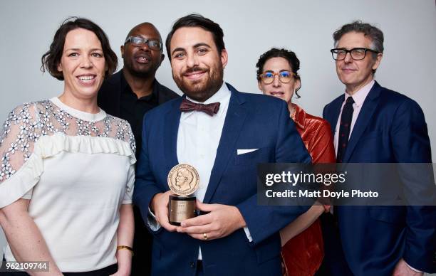 Julie Snyder, Neil Drumming, producer Brian Reed, Sarah Koenig and Ira Glass of 'S-Town' pose for a portrait at The 77th Annual Peabody Awards...