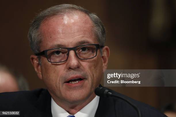 Bill Nelson, president and chief executive officer of FS-ISAC Inc., testifies during a Senate Banking Committee hearing in Washington, D.C., U.S., on...