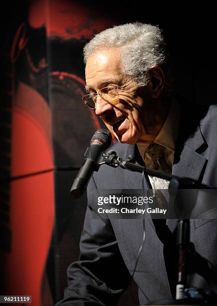 Jazz musician Kenny Burell speaks at the GRAMMY Salute To Jazz at The GRAMMY Museum on January 26, 2010 in Los Angeles, California.