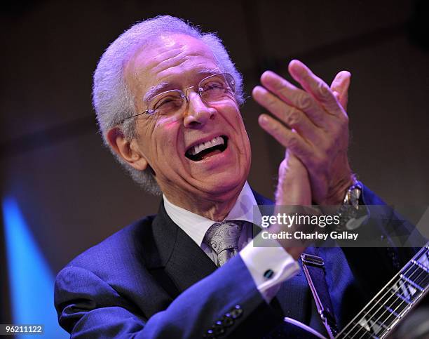 Jazz musician Kenny Burell performs at the GRAMMY Salute To Jazz at The GRAMMY Museum on January 26, 2010 in Los Angeles, California.