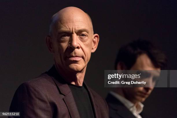 Actors J.K. Simmons and Harry Lloyd attend the For Your Consideration Event For Starz's "Counterpart" And "Howards End" at LACMA on May 23, 2018 in...