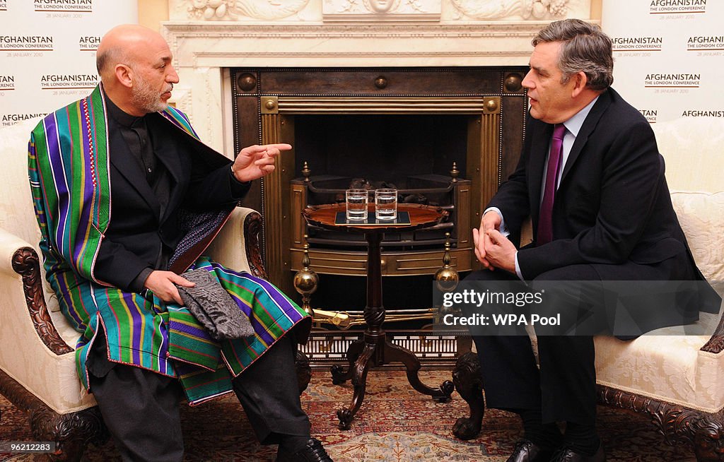 The Prime Minister Holds Talks With President Karzai Of Afghanistan