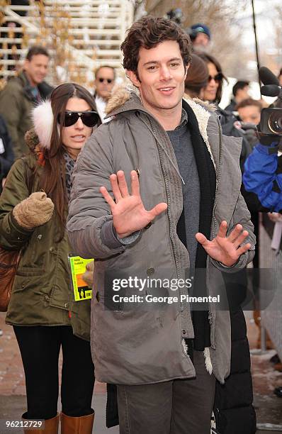 Actor Adam Brody attends "The Romantics" premiere during the 2010 Sundance Film Festival at Library Center Theatre on January 27, 2010 in Park City,...