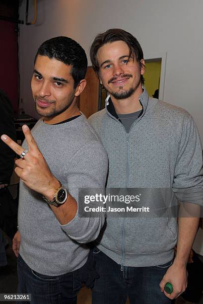 Actors Wilmer Valderrama and Jason Ritter attend T-Mobile myTouch Diner at the Village at the Yard on January 26, 2010 in Park City, Utah.