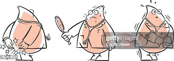 illustrazioni stock, clip art, cartoni animati e icone di tendenza di doctordrop2 - emorroidi