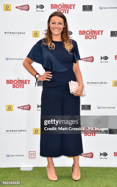 Shana Swash attending The Bromley Boys World Premiere held at Wembley Stadium in London.