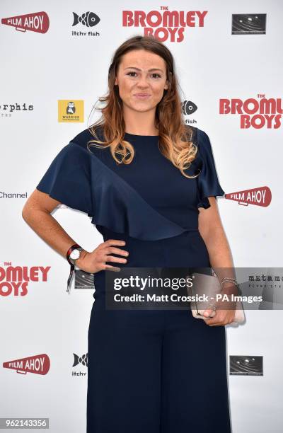 Shana Swash attending The Bromley Boys World Premiere held at Wembley Stadium in London.