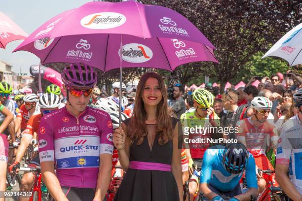Start stage Elia Viviani Quick-Step Floors the 101st Tour of Italy 2018, Stage 18 Abbiategrasso - Pratonevoso, 196 km on May 24 Italy
