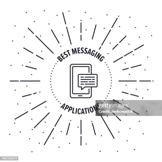 online chat - different hobbies stock illustrations
