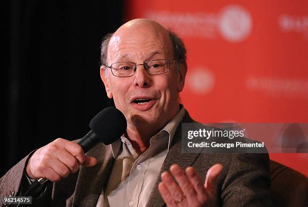 President of the Center for Constitutional Rights Michael Ratner speaks at "Saving Deomcracy, One Story at a Time" during the 2010 Sundance Film...