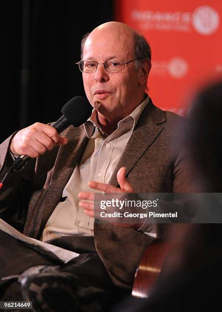 President of the Center for Constitutional Rights Michael Ratner speaks at "Saving Deomcracy, One Story at a Time" during the 2010 Sundance Film...