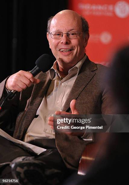 President of the Center for Constitutional Rights Michael Ratner speaks at "Saving Deomcracy, One Story at a Time" during the 2010 Sundance Film...